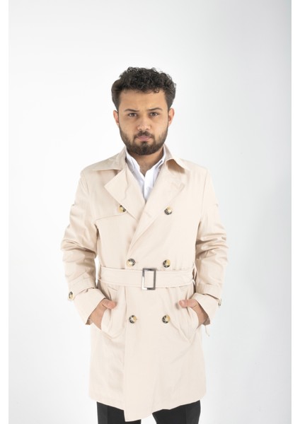 Erkek Trençkot Bej