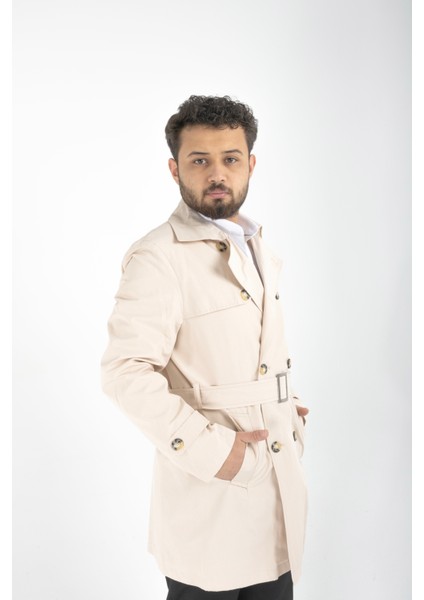 Erkek Trençkot Bej modelleri