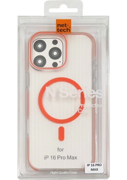 Apple iPhone 16 Pro Max Uyumlu Magsafe Mıknatıslı Seri Arka Koruma Kılıf