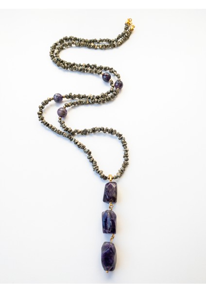 GemWorks Pirit & Ametist & Hematit Kolye