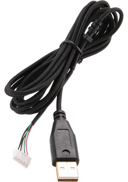 Deathadder 2013 Için USB Kablo Fare Hattı. 2.1m 5 Telli 5 Pin Kaplamalı Yedek Oyun Faresi (Yurt Dışından)
