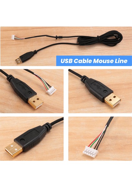 Deathadder 2013 Için USB Kablo Fare Hattı. 2.1m 5 Telli 5 Pin Kaplamalı Yedek Oyun Faresi (Yurt Dışından) indirimleri