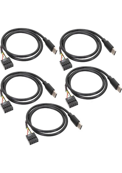 5 Adet USB 9pin USB Tip C Kablo Bilgisayar Anakartı Için Usbc Ikincil Ekran Pc LCD Ekran 9pin USB Kablosu Adaptörü (Yurt Dışından)