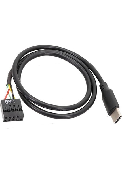 5 Adet USB 9pin USB Tip C Kablo Bilgisayar Anakartı Için Usbc Ikincil Ekran Pc LCD Ekran 9pin USB Kablosu Adaptörü (Yurt Dışından)