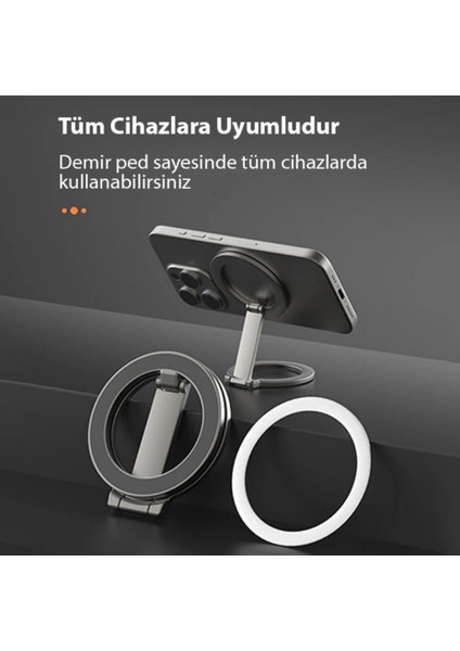 Magsafe Yapışkanlı Masaüstü Telefon Tutucu, Mutfak Duvarı, Araç Içi Telefon Tutucu Döner Başlıklı modelleri