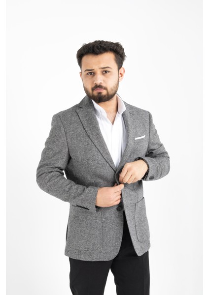 Davıd Hector Slim Fit Ceket Koyu Lacivert