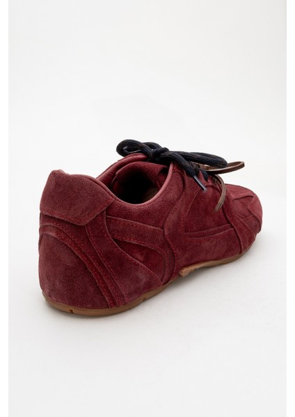 Serena Bordo Süet Deri Kadın Spor Ayakkabı fırsatları