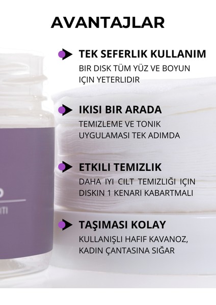 Gentle Peeling Tonic Pad Cilt Tonu Eşitleyici Nemlendirici Akne Karşıtı Malik ve Azelaik Asit 40 Adet Ped fırsatları