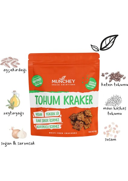 6'lı Soğan Sarımsaklı Tohum Kraker 240 gr fiyatları