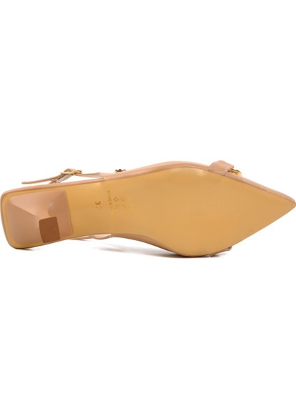 Pierre Cardin PC-54739 Z Bej Kadın Abiye Ayakkabı Stiletto