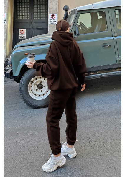 Unisex Oversize 3 Iplik Şardonlu Eşofman Takımı fiyatları