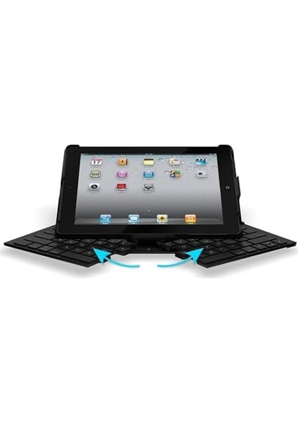 Fold-Up iPad 9.7 Inç Modelleriyle Uyumlu Bluetooth Klavye - Ingilizce modelleri