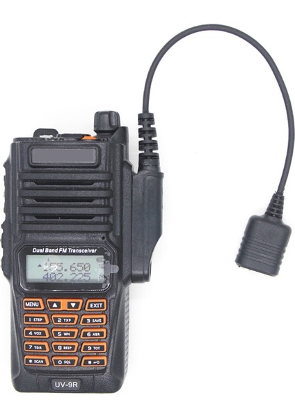 Uv-9r Plus Uv-Xr Için Adaptör Kablosu Suya Dayanıklı 2 Pimli Uv-82 Uv-S9 Walkie Talkie Kulaklık Mic (Yurt Dışından)