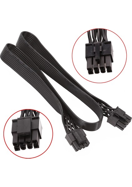 Cpu 8 Pin Erkek Cpu 8 Pin (4+4 Pin) Erkek EPS-12V Anakart Güç Adaptörü Kablosu Modüler Güç Kaynağı Için 60 cm (Yurt Dışından)