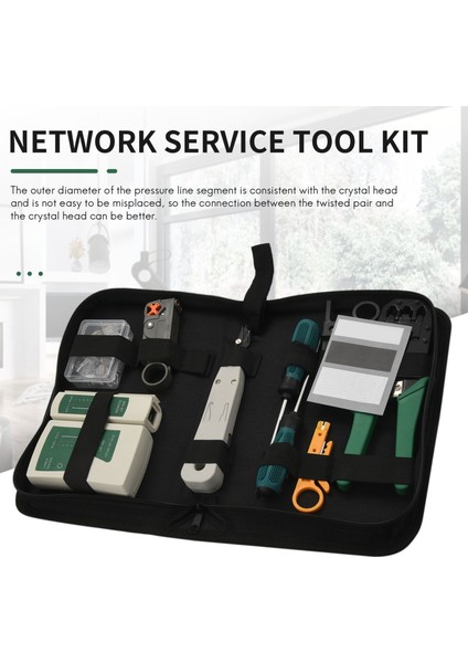 Ağ Kablosu Tamir Aracı Seti Seti RJ45 RJ11 Cat6 Kablo Test Cihazı Testi Crimper Sıkma Bakım Striptizci Aracı Kiti (Yurt Dışından) modelleri