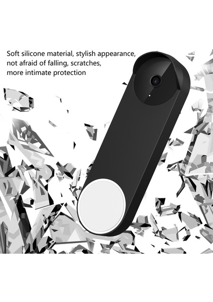 Görüntülü Kapı Zili Için Silikon KILIF(2021 Pilli Model),kablolu Modelle Uyumlu Değil,hava Karşıtı Uv Siyah (Yurt Dışından) fırsatları