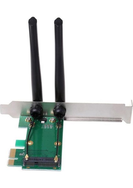 Pc Için Kablosuz Kart Wifi Mini Pcı-E Express - 2 Harici Antenli Pcı-E Adaptörü (Yurt Dışından)