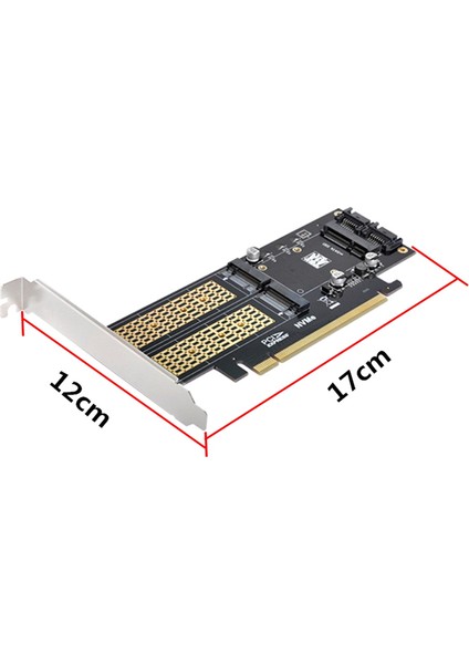 Pcıe X16 - M.2 M Anahtar Nvme SSD Adaptör Kartı Pcıe X16 - M.2 B Anahtar Sata SSD Adaptör Kartı Msata SSD Adaptör Kartı (Yurt Dışından)
