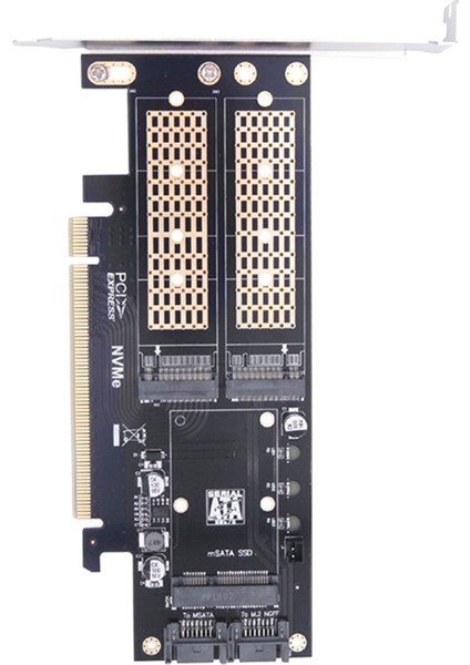 Pcıe X16 - M.2 M Anahtar Nvme SSD Adaptör Kartı Pcıe X16 - M.2 B Anahtar Sata SSD Adaptör Kartı Msata SSD Adaptör Kartı (Yurt Dışından)