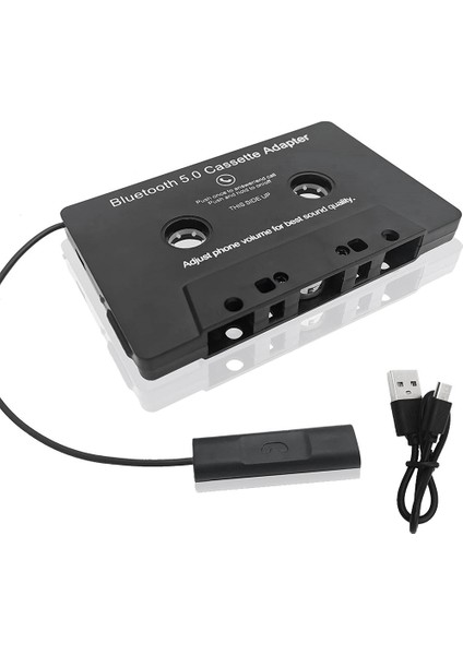 Evrensel Kaset Bluetooth 5.0 Adaptörü Dönüştürücü Aux Stereo Müzik Adaptörü Kaseti Için Araç Teyp (Yurt Dışından)