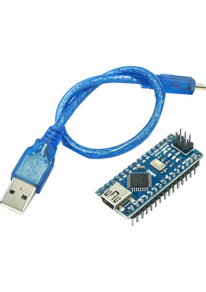 Geliştirme Kartı Için ATMEGA328P Denetleyici Modülü Pcb Geliştirme Kartı Mını Bağlantı Noktası, USB Kablosu (Kaynaklı) (Yurt Dışından)