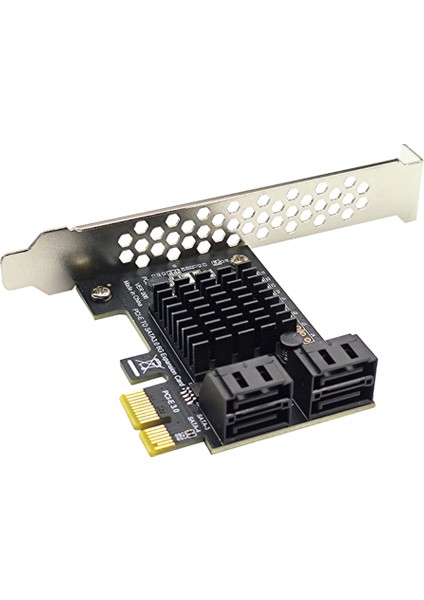 Pcı-E Gen3 - Sata3.0 Genişletme Kartı 4 Bağlantı Noktalı 6g Adaptör Kartı Genişletme Ipfs Sabit Sürücü ASM1064 (Yurt Dışından)