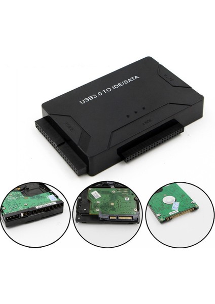 Usb3.0 Sabit Sürücü Adaptörü, 3 Yollu Usb3.0 - Sata/ıde Kolay Sürücü Kablosu, Çok Fonksiyonlu Kolay Sürücü Kablosu Abd Fişi (Yurt Dışından)