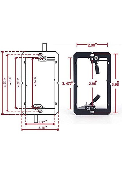 Tekli Duvar Plakası Için 5 Paket Alçak Gerilim Montaj Braketi (1 Grup), Telefon Kabloları, Ağ Kabloları, Koaksiyel (Yurt Dışından) indirimleri