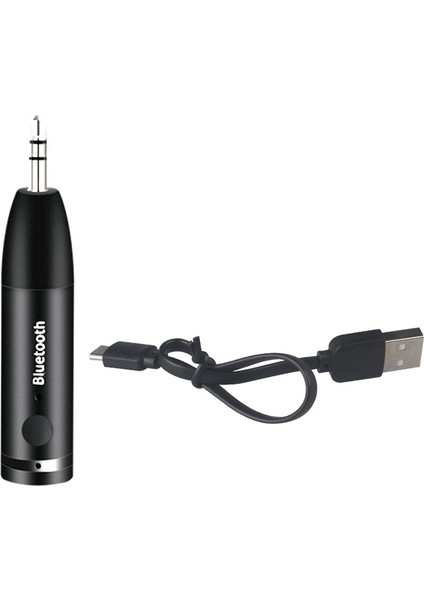 Kablosuz Bluetooth 5.0 Alıcı Adaptörü 3.5mm Jack Aux Stereo Müzik Ses Alıcısı Handsfree Araç Bluetooth Kiti Adaptörü (Yurt Dışından)