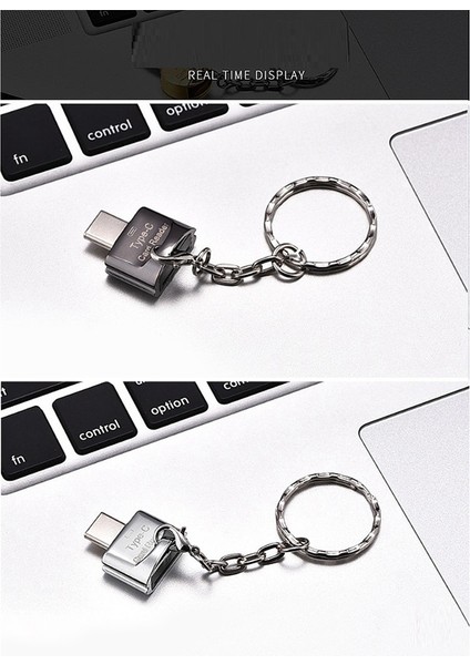 Tf Kart Okuyucu Tf Kart Tip-C Kart Okuyucu Otg Adaptörü Hafıza Kartı USB C Cep Telefonları Için Yüksek Hızlı Dizüstü A (Yurt Dışından)
