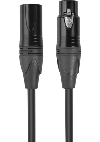 Xlr Kablo Erkek Kadın Ses Sinyal Kablosu Dengeli Xlr Karon Mikrofon 3 Pin Xlr Kablo 10FT Siyah (Yurt Dışından)
