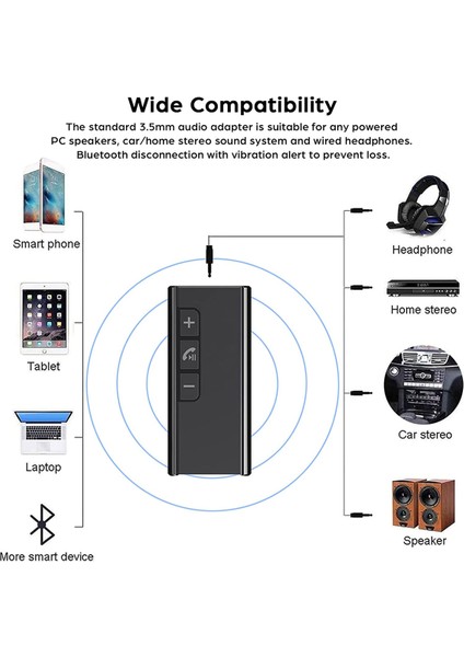 Bluetooth 5.1 Alıcı Mini Kablosuz Ses Adaptörü Kulaklık Hoparlör Için Taşınabilir Bluetooth Stereo Çıkış Ses Alıcısı (Yurt Dışından) fiyatları