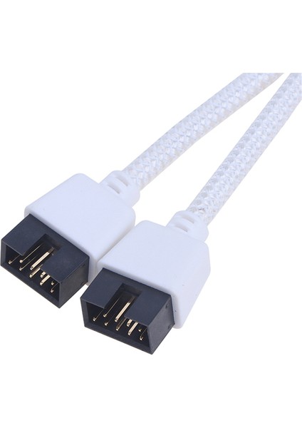 Ses Hd Uzatma Kablosu Pc Için Dıy 15 cm Bilgisayar Anakartı USB Uzatma Kablosu 9 Pin 1 Kadın 2 Erkek Y Splitter (Yurt Dışından) fiyatları