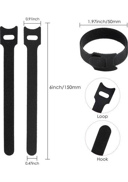 120 Adet Yeniden Kullanılabilir Kablo Düzenleyici 6 Inç Tel Ev Ofis Elektronik Aksesuarları (Yurt Dışından) fiyatları