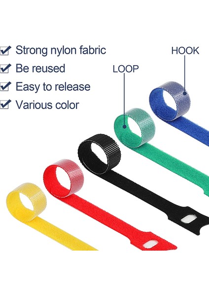 120 Adet Yeniden Kullanılabilir Kablo Düzenleyici 6 Inç Tel Ev Ofis Elektronik Aksesuarları (Yurt Dışından) modelleri