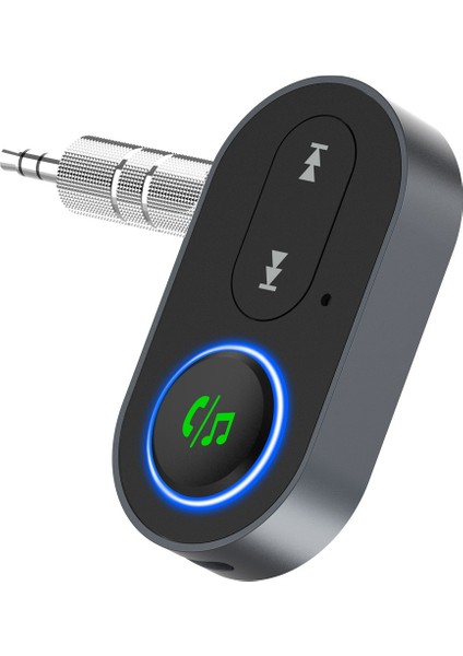 Kablosuz Bluetooth 5.0 Ses Alıcısı Aux Araç Ahizesiz Arama Bluetooth Adaptörü 3.5mm Ses Aux Adaptörü (Yurt Dışından)