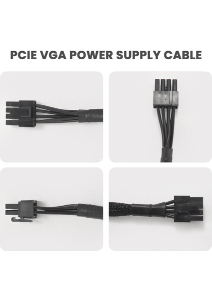 8 Pın 8 Pin (6 +2) Pcıe VGA Besleme Kablosu Flex Supernova 650 750 850 1000 1600 2000 G2 G3 P2 T2 Gs (Yurt Dışından)