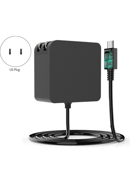 Şarj Aleti Için Duvar Adaptörü 45W Güç Pd Protokolü N Konsolu Için Ekran Yansıtma Desteği (Abd Plug) (Yurt Dışından)