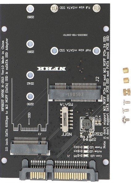 M.2 Ngff Msata Ssd'den 2.5 Inç Sata 3.0 Adaptörüne 2'si 1 Arada Dönüştürücü Kartı Pc Dizüstü Için (Yurt Dışından) fiyatları