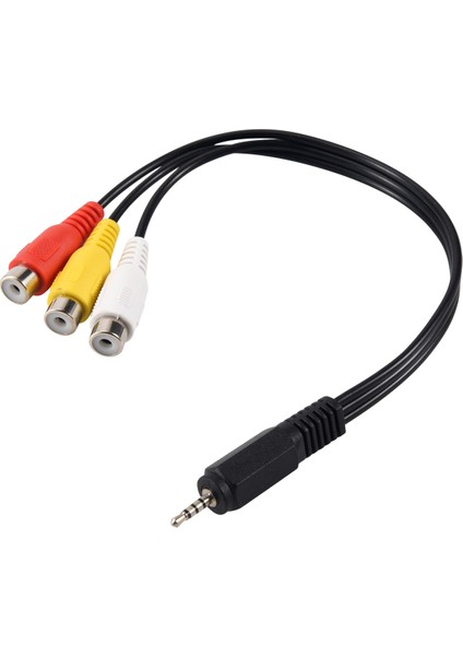 2.5mm Mini Av Erkek - 3rca Dişi M/f Ses Video Kablosu Stereo Jak Adaptör Kablosu (Yurt Dışından)