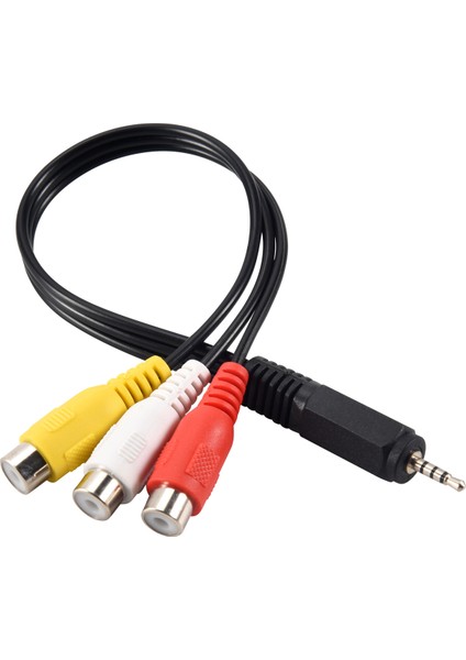 2.5mm Mini Av Erkek - 3rca Dişi M/f Ses Video Kablosu Stereo Jak Adaptör Kablosu (Yurt Dışından) fiyatları