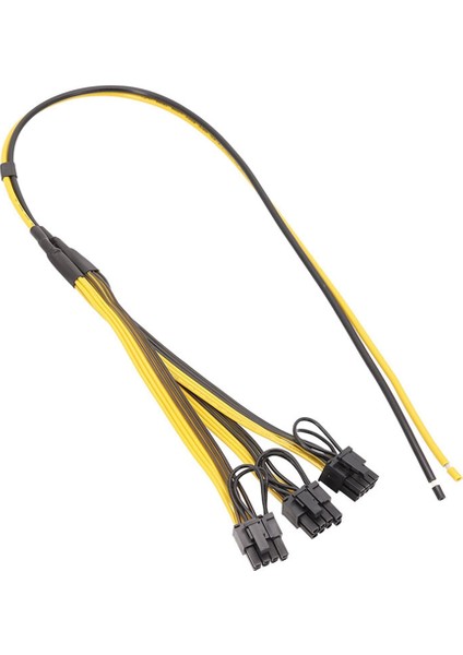 5 Adet Güç Uzatma Kablosu 6 + 2 Pin Kart Hattı 1 Ila 3 6pin + 2pin Adaptör Kablosu 12AWG + 18AWG Madenci Madencilik Için Splitter Tel Btc (Yurt Dışından) fırsatları