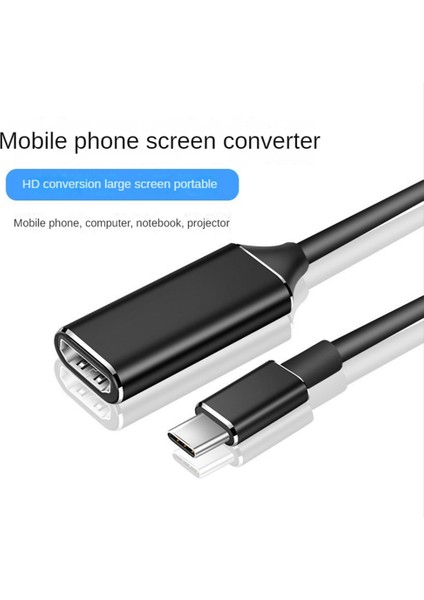USB C - Uyumlu Adaptör 4K 30Hz Type-C - Uyumlu Kablo Usb-C 3.1 To -Uyumlu Dönüştürme Kablosu (Yurt Dışından)