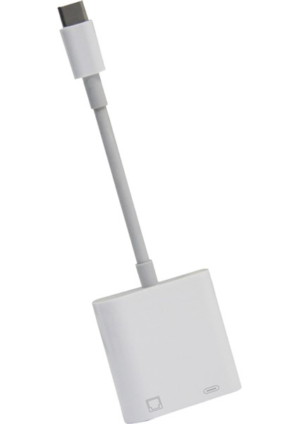 USB C - RJ45 Adaptörü 100 Mbps Ağ Kartı Hub Tv Kutusu Dizüstü Telefon Bağlantısı Ethernet Için C Tipi Şarj ile (Yurt Dışından)
