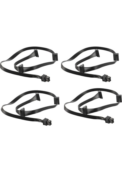 4 Adet 6 Pin 3x Sata Sürücü Güç Uzatma Kablosu Supernova 650 750 850 1000 1600 2000 G2 G3 P2 T2 Gs (Yurt Dışından)