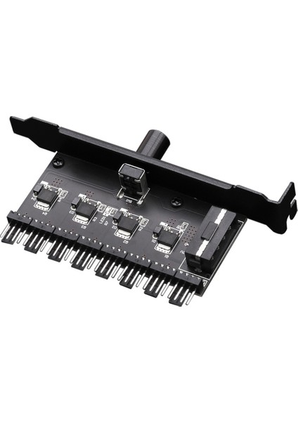 12V Fan Vali 4d Güç Kaynağı Evrensel 4pin 3pin 1 Ila 8 Yollu Hız Kontrol Adaptörü Soğutma Fanı Hub Pc Kasa (Yurt Dışından)