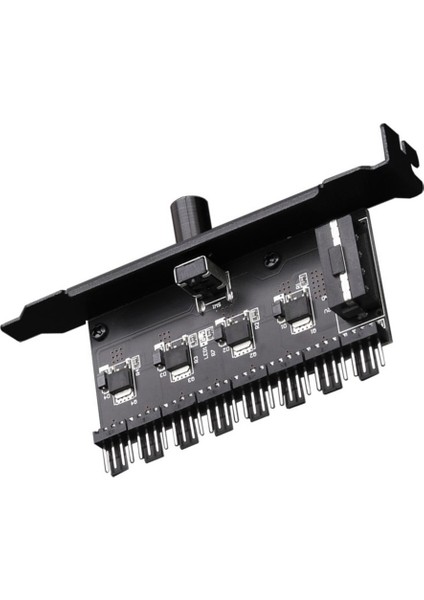 12V Fan Vali 4d Güç Kaynağı Evrensel 4pin 3pin 1 Ila 8 Yollu Hız Kontrol Adaptörü Soğutma Fanı Hub Pc Kasa (Yurt Dışından)