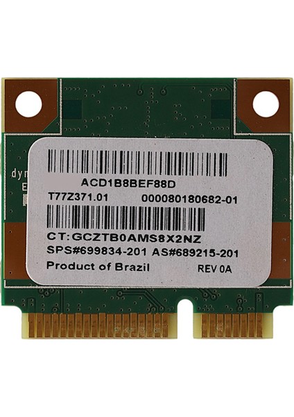 5 Adet 150 Mbps 2.4 Ghz RT3290 802.11B/G Kablosuz Wlan Kartı Wıfı + Bluetooth Bt 4.0 Yarım Mini Pcı-E Kartı CQ58 (Yurt Dışından)