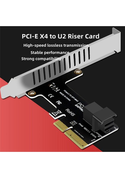 Pcie To Sff 8643 4x/8x Adaptör Kartı 2 U.2 Bağlantı Noktası Kartı Nvme SSD Dönüştürücü Sabit Disk Genişletme Kartı Masaüstü Için (Yurt Dışından) fiyatları