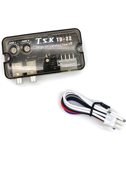 12 V Oto Araba Ses Dönüştürücü Rca Stereo Yüksek Ila Düşük Ayarlanabilir Frekans Kablosu Hoparlör Seviyesi Dönüştürücü Adaptör (Yurt Dışından)